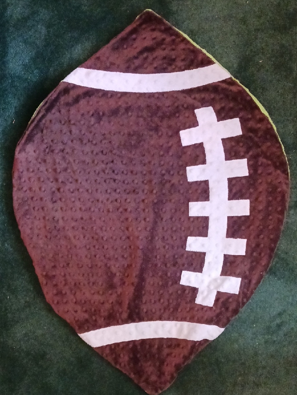 Mudpie Football Shape Baby Blanket